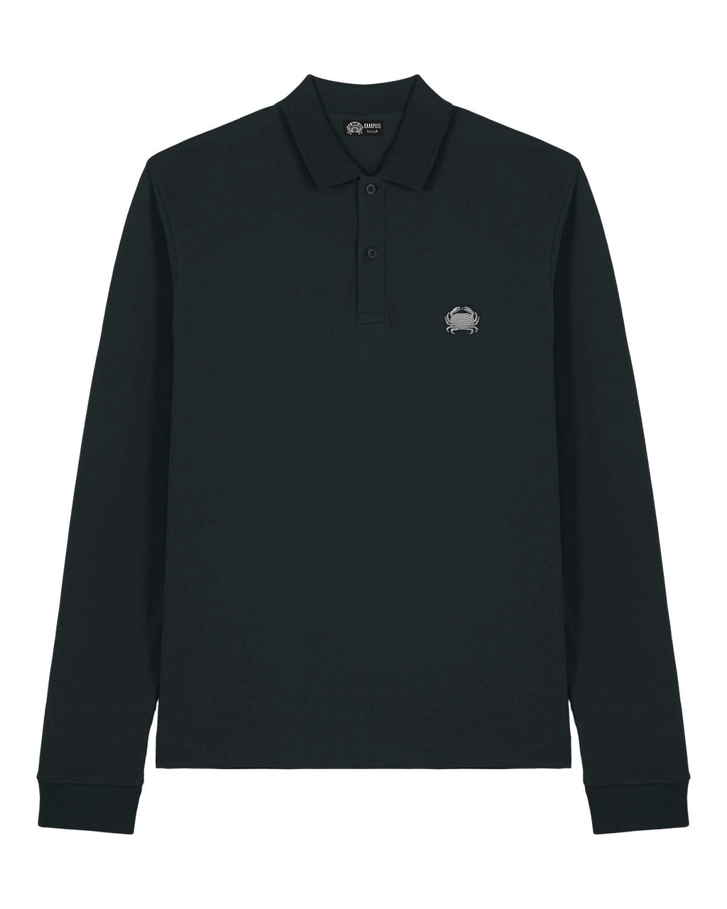 The James | Black LS polo