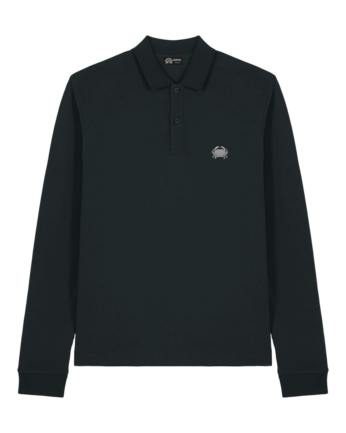 The James | Black LS polo